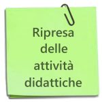 ripresa attività didattiche